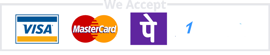 We accept all credit and debit cards