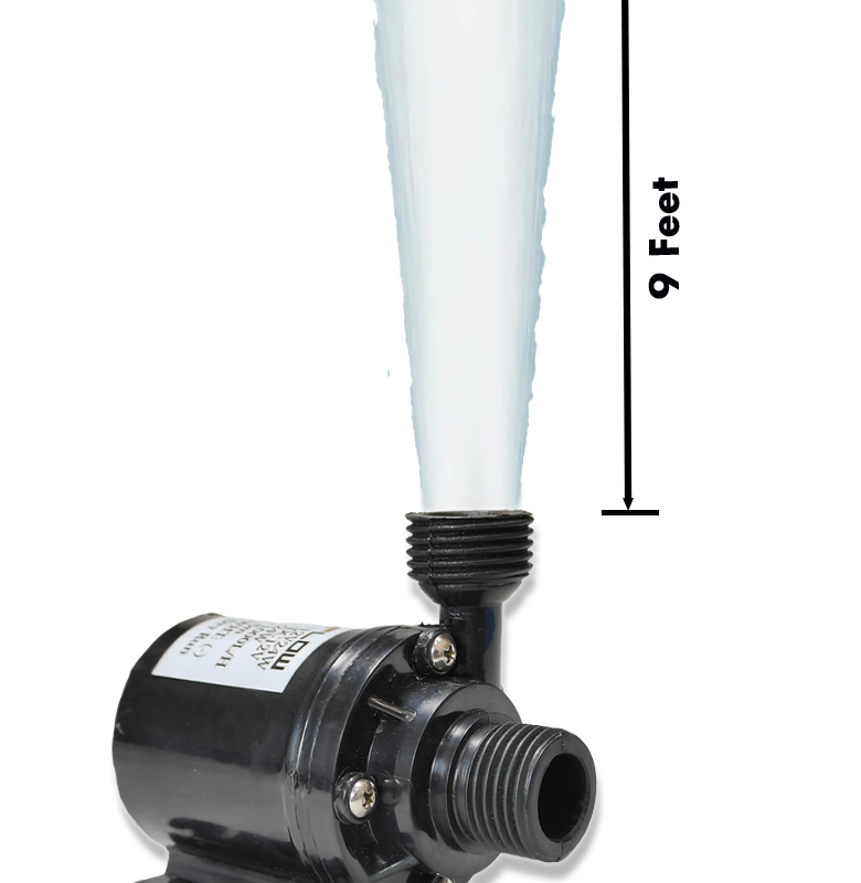 Zeddflow water pump Shoeing 9 feet water head