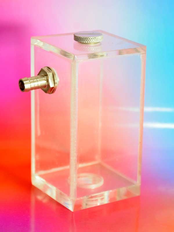 RIGLOOP-Transparent PC Liquid Cooling Reservoir 200ml with 1/2inch BSP Port for Pump - Image 2