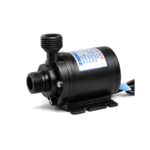 A sleek product photo of a compact black water pump labeled “ZISOO,” displayed against a clean tech‑grey background styled for a Facebook listing. The pump sits slightly angled on a black base with threaded inlet and outlet ports. A blue‑white label shows voltage and flow specifications. The upper section features the ZEDDFLOW logo and a “Made in India” tag, while the lower area includes a QR code labeled “SCAN ME” and a tagline reading “Premium Quality | Advanced Technology | Reliable Performance.